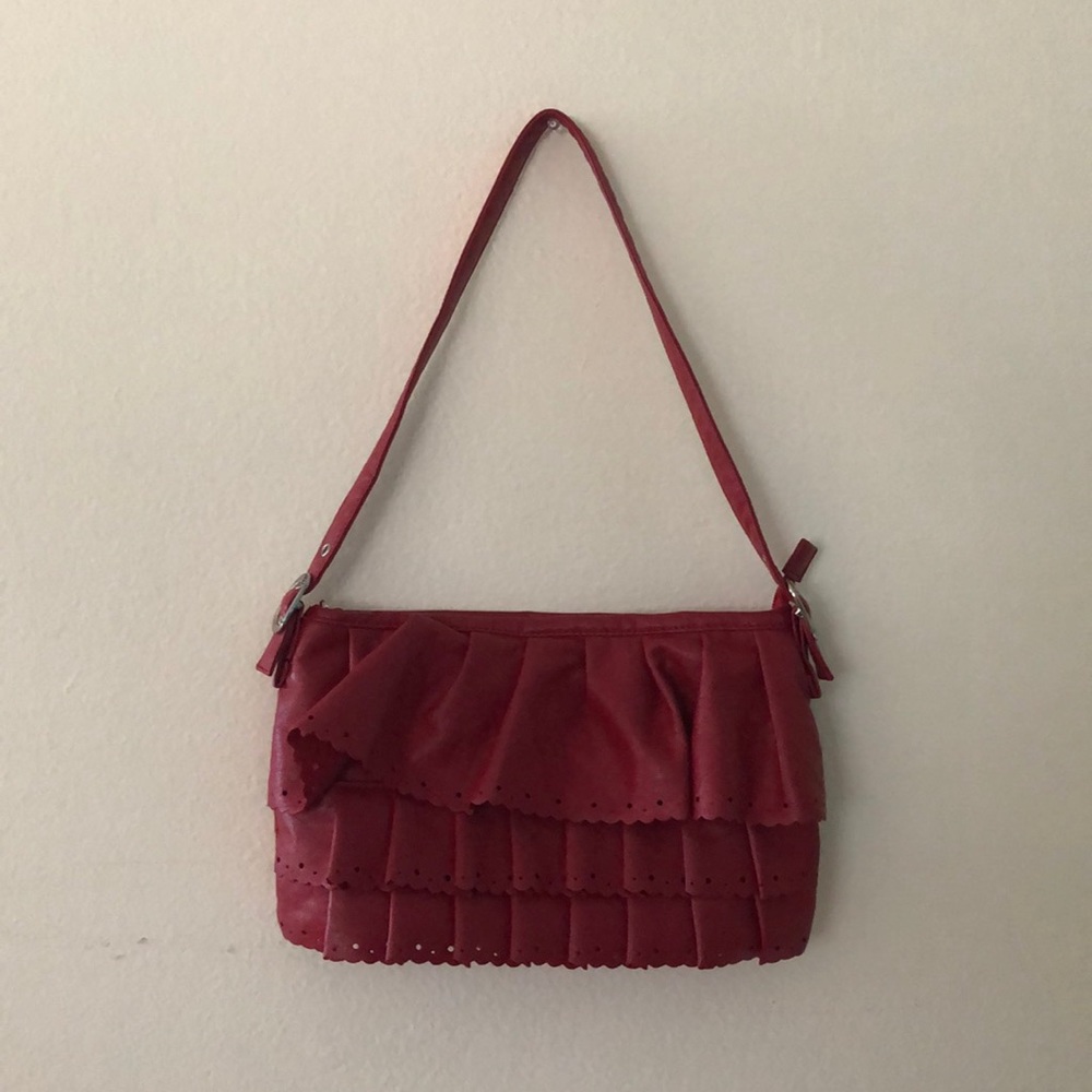 Red Ruffle Purse - Picture 2 of 2
